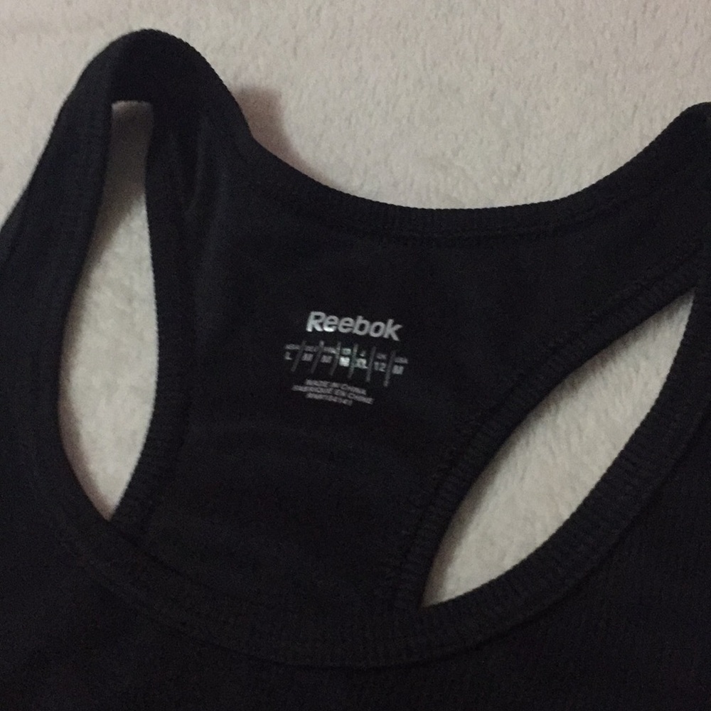 Reebok Black Ribbed Tank - Picture 2 of 3
